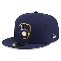 Casquette ajustée New Era 59FIFTY pour homme, bleu marine, Milwaukee Brewers, édition spéciale Jackie Robinson Day 2026
