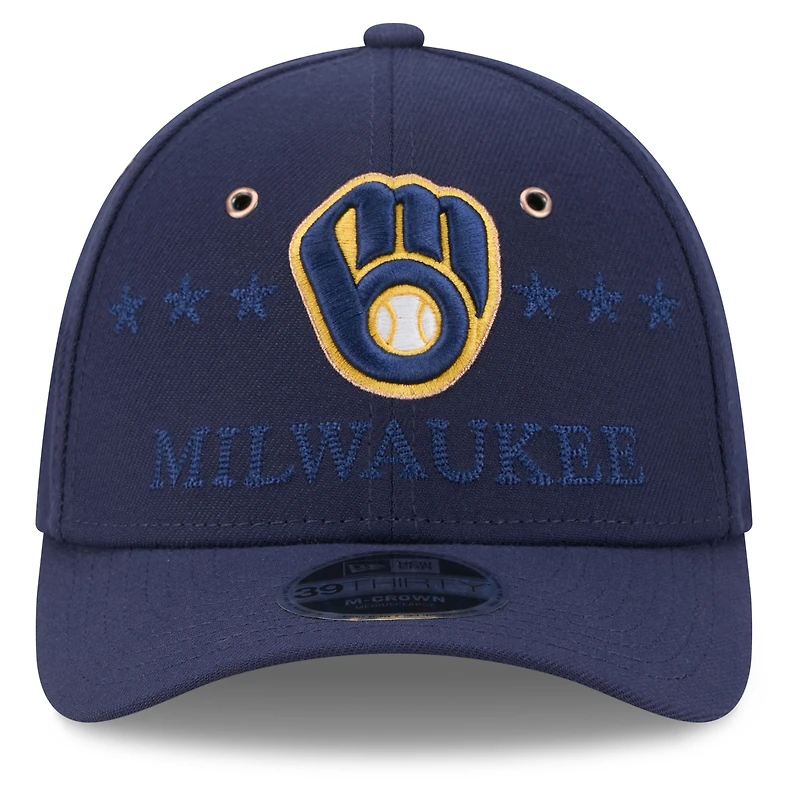Men's New Era Navy Milwaukee Brewers 2026 MLB All-Star Game 39THIRTY Flex Hat