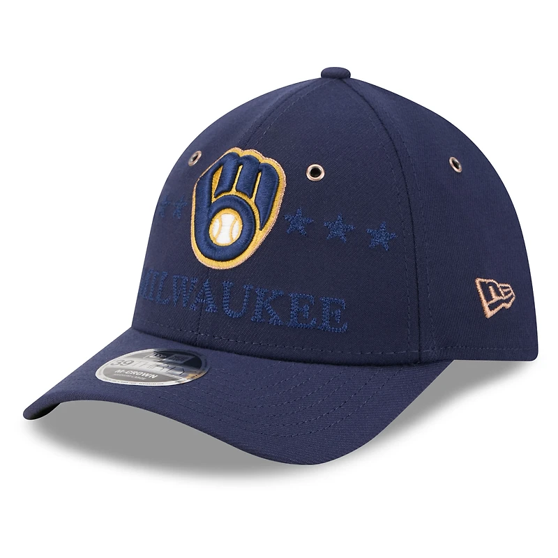 Men's New Era Navy Milwaukee Brewers 2026 MLB All-Star Game 39THIRTY Flex Hat