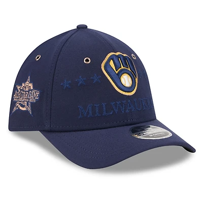 Casquette New Era Flex 39THIRTY bleu marine Milwaukee Brewers, édition spéciale match des étoiles de la MLB 2026