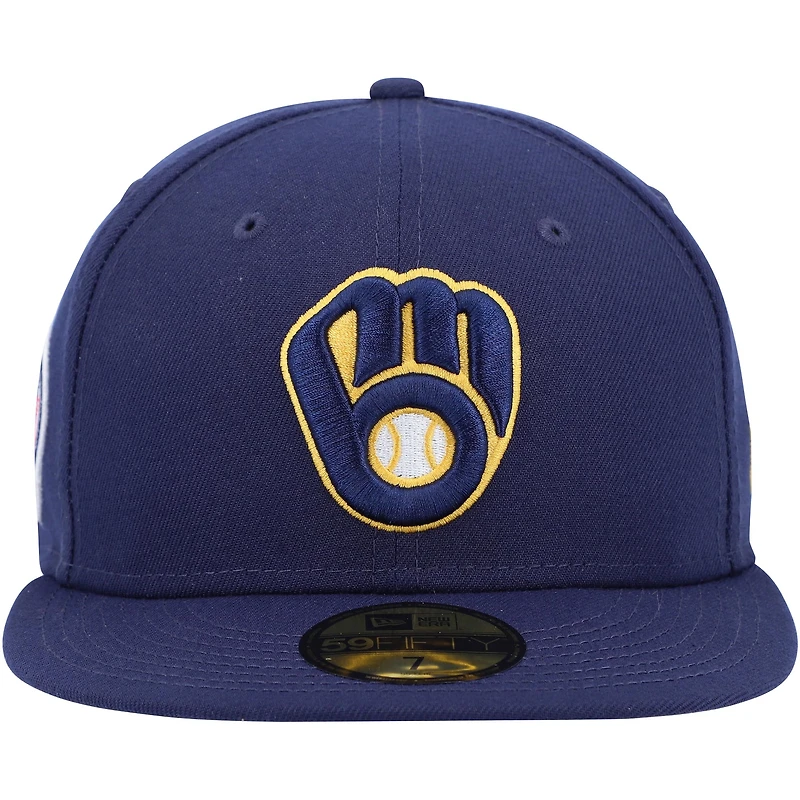 New Era Marine Milwaukee Brewers 11 Memorial Side Patch 59FIFTY Chapeau masculin