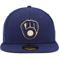 New Era Marine Milwaukee Brewers 11 Memorial Side Patch 59FIFTY Chapeau masculin