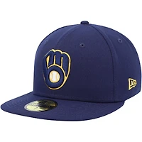 New Era Marine Milwaukee Brewers 11 Memorial Side Patch 59FIFTY Chapeau masculin