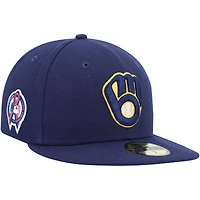New Era Marine Milwaukee Brewers 11 Memorial Side Patch 59FIFTY Chapeau masculin