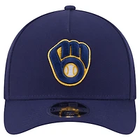 Casquette ajustable 9FORTY M-Crown bleu marine des Milwaukee Brewers de New Era pour homme