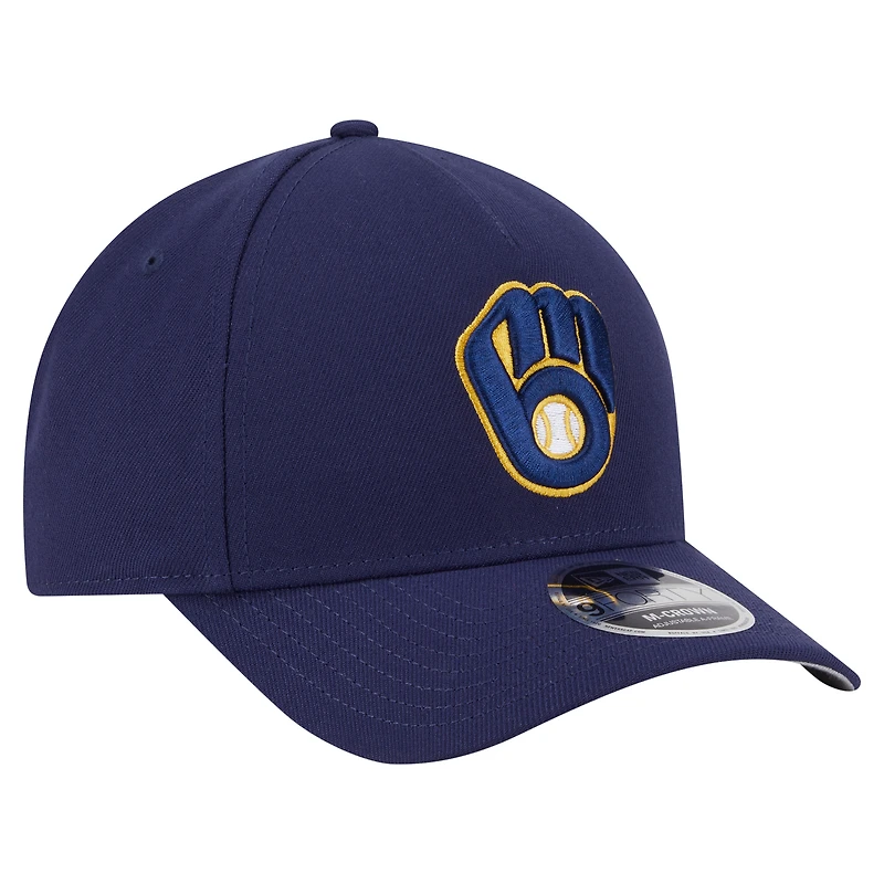 Casquette ajustable 9FORTY M-Crown bleu marine des Milwaukee Brewers de New Era pour homme