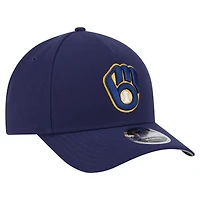 Casquette ajustable 9FORTY M-Crown bleu marine des Milwaukee Brewers de New Era pour homme