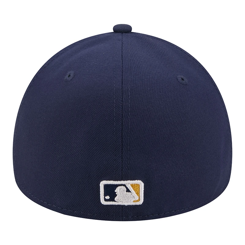 Casquette ajustée New Era 59FORTY bleu marine Milwaukee Brewers pour homme