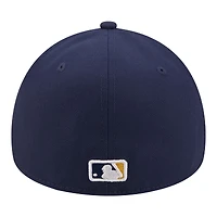 Casquette ajustée New Era 59FORTY bleu marine Milwaukee Brewers pour homme