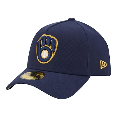 Casquette ajustée New Era 59FORTY bleu marine Milwaukee Brewers pour homme
