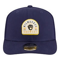 Men's New Era Navy Milwaukee Brewers Contest 9SEVENTY Adjustable Trucker Hat