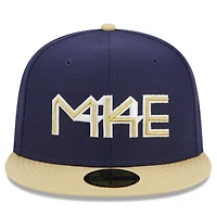 Casquette ajustée New Era Milwaukee Brewers Cooperstown Collection Retro City 59FIFTY pour hommes