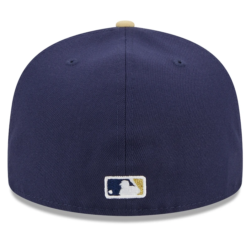 Casquette ajustée New Era Milwaukee Brewers Cooperstown Collection Retro City 59FIFTY pour hommes