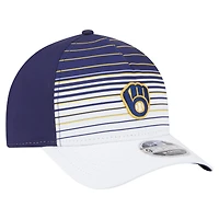 Casquette ajustable New Era bleu marine Milwaukee Brewers Gradient 9FORTY M-Crown pour homme