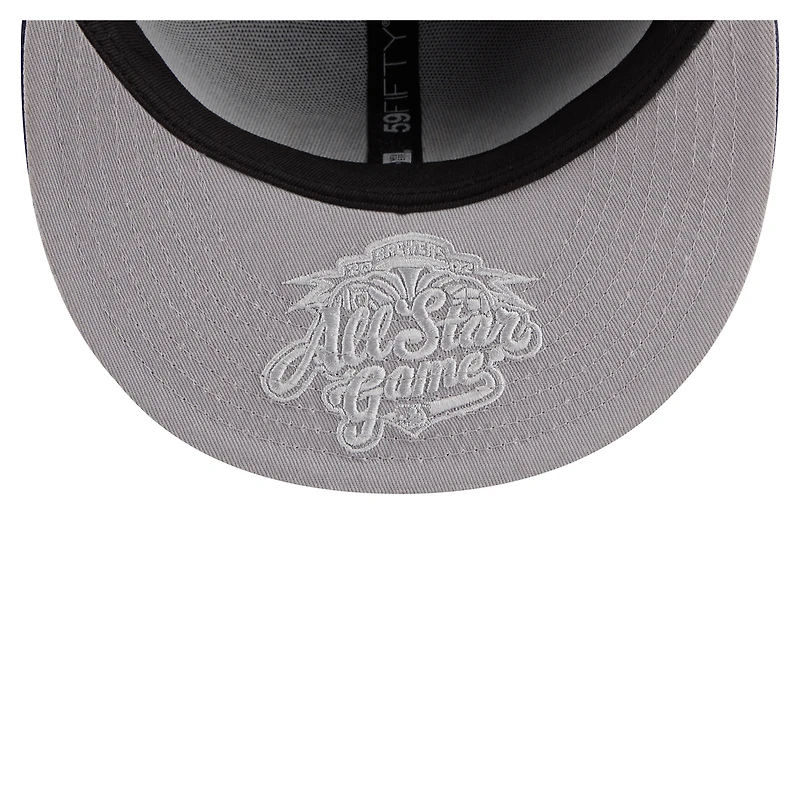 Men's New Era  Navy Milwaukee Brewers Hidden Hit 59FIFTY Fitted Hat