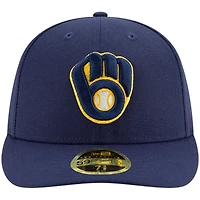 New Era Navy Milwaukee Brewers Home Authentic Collection On-Field Low Profile - Casquette ajustée 59FIFTY