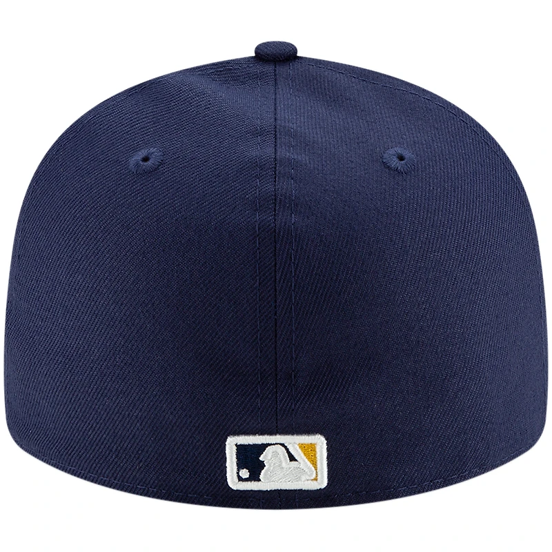 Men's New Era Navy Milwaukee Brewers Home Authentic Collection On-Field Low Profile - 59FIFTY Fitted Hat