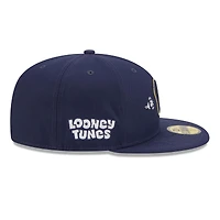 Men's New Era Navy Milwaukee Brewers Looney Tunes Bugs Bunny 59FIFTY Fitted Hat