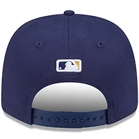 Casquette ajustable New Era bleu marine Milwaukee Brewers Player Replica 9SEVENTY pour homme