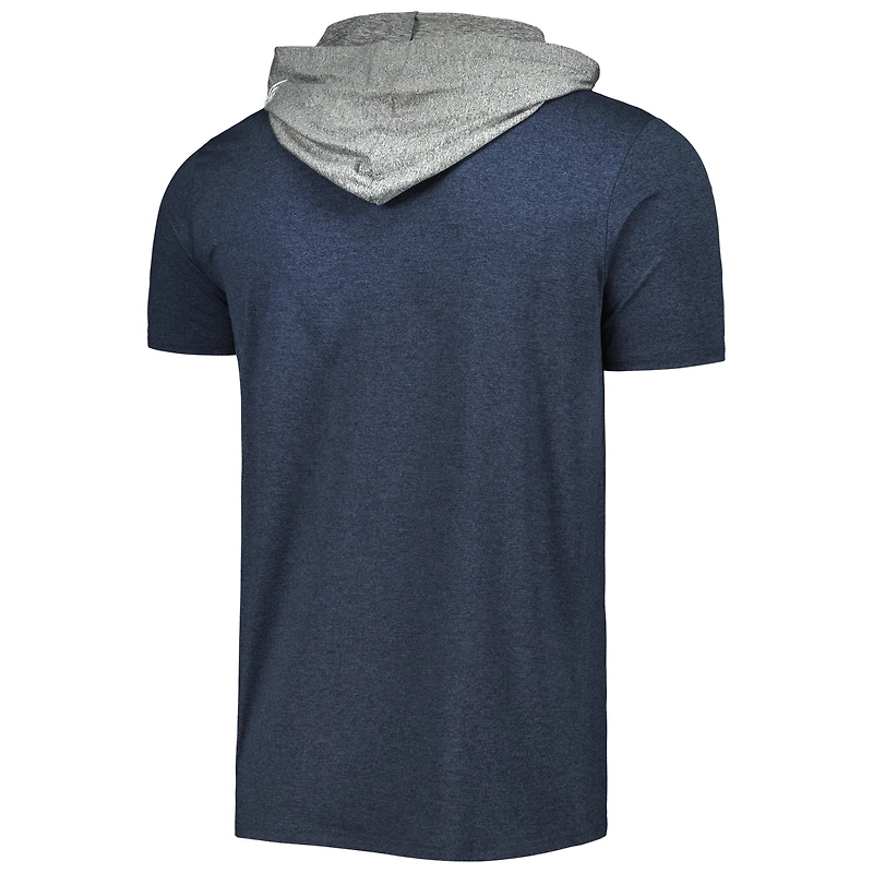Men's New Era Navy Milwaukee Brewers Team Hoodie T-Shirt