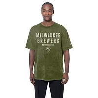 Men's New Era  Olive Milwaukee Brewers 2026 Armed Forces Day T-Shirt