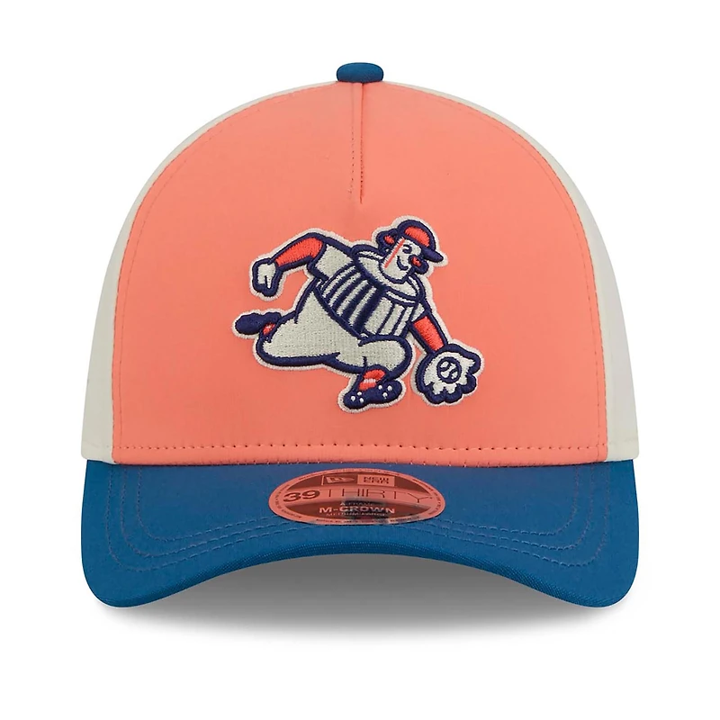 Casquette New Era Flex orange/bleue Milwaukee Brewers 2026 City Connect M-Crown A-Frame 39THIRTY pour homme