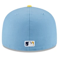 Casquette ajustée New Era 59FIFTY pour homme, bleu poudre, Milwaukee Brewers, collection 2022 City Connect.