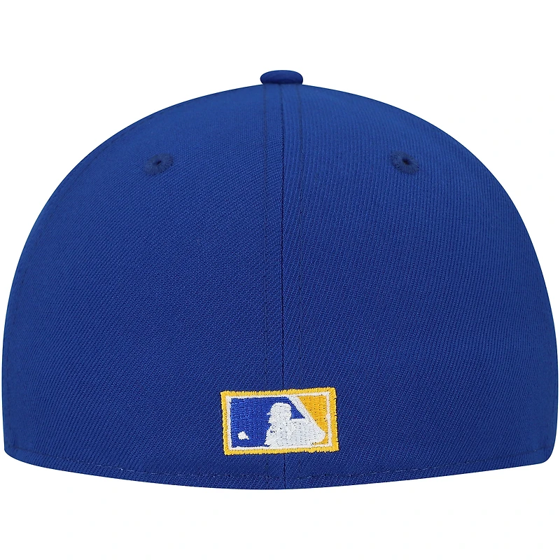 Casquette ajustée New Era Royal Milwaukee Brewers Duo Logo 2.0 59FIFTY pour homme