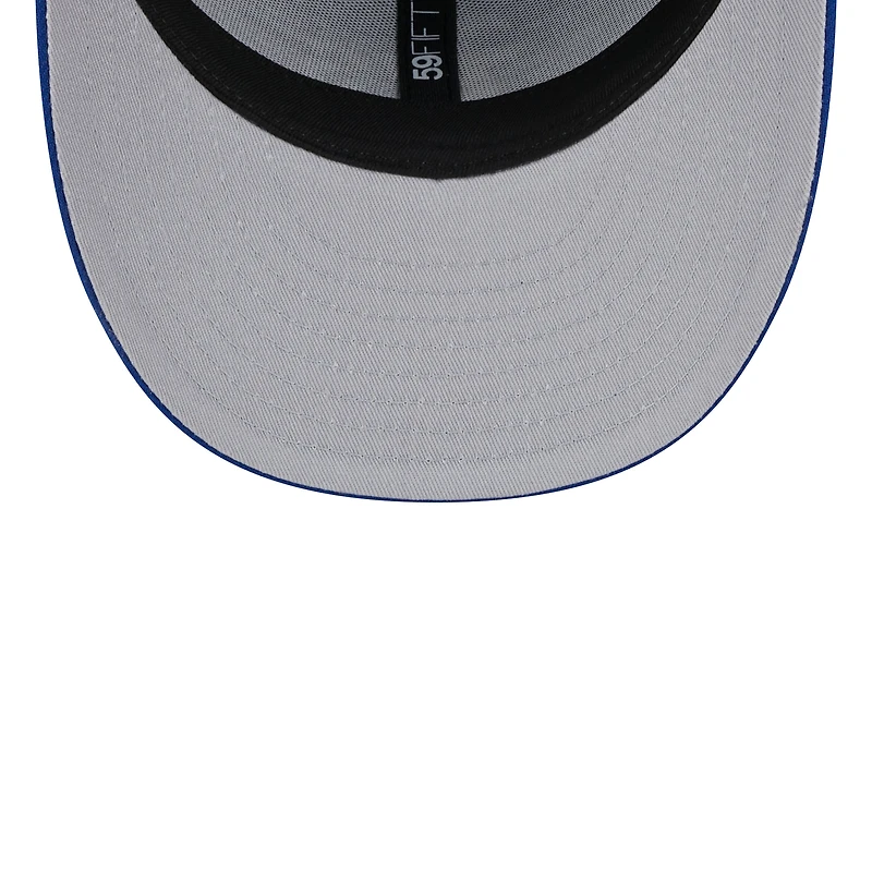 Men's New Era  Royal Milwaukee Brewers White Logo Low Profile 59FIFTY Fitted Hat