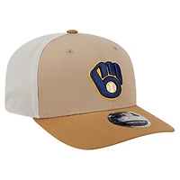 Casquette ajustable New Era Stone Milwaukee Brewers 9SEVENTY Trucker pour homme