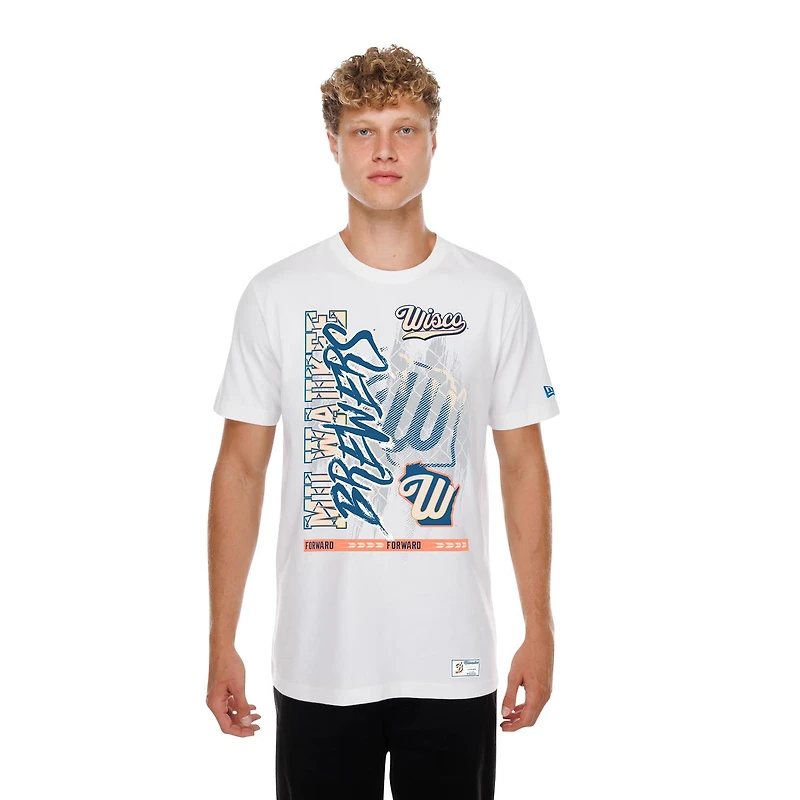 Men's New Era White Milwaukee Brewers 2026 City Connect Photo Real T-Shirt