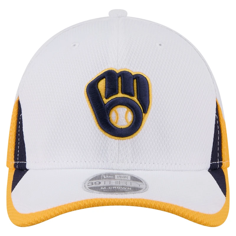 Men's New Era White Milwaukee Brewers