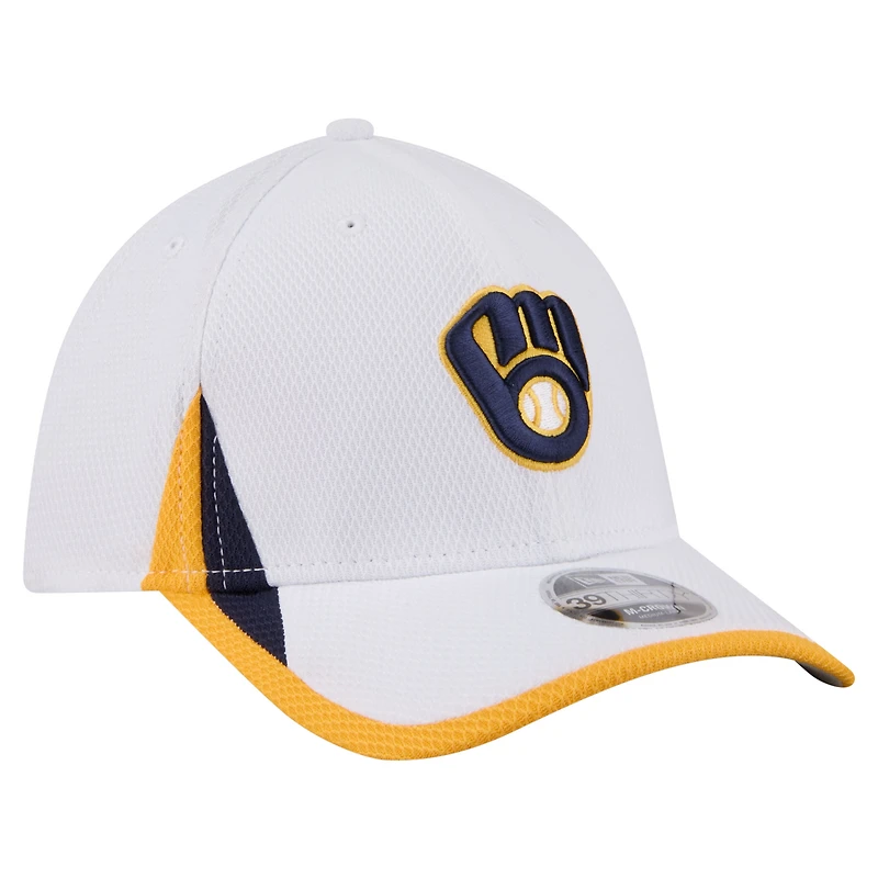 Casquette New Era blanche pour homme, Milwaukee Brewers