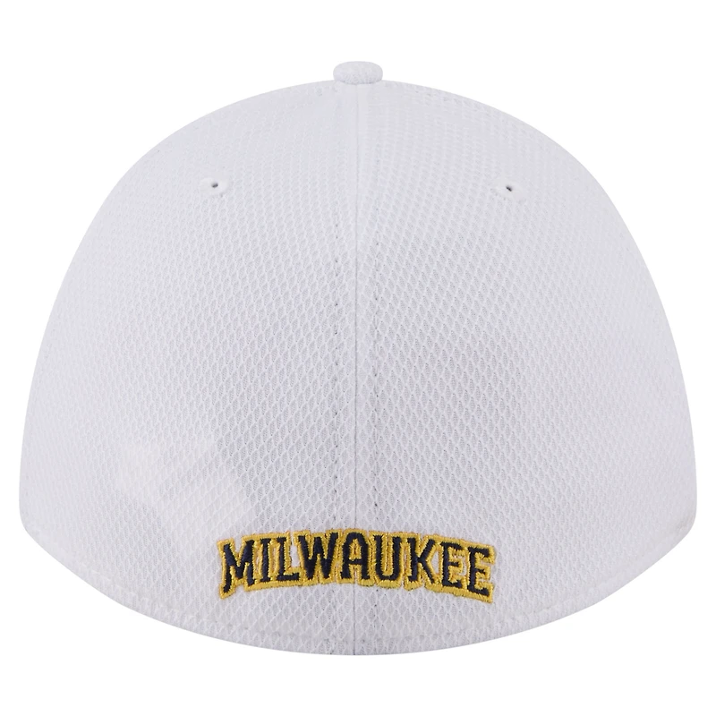 Men's New Era White Milwaukee Brewers