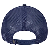 Casquette camionneur ajustable New Era blanche Milwaukee Brewers 9FORTY A-Frame pour homme