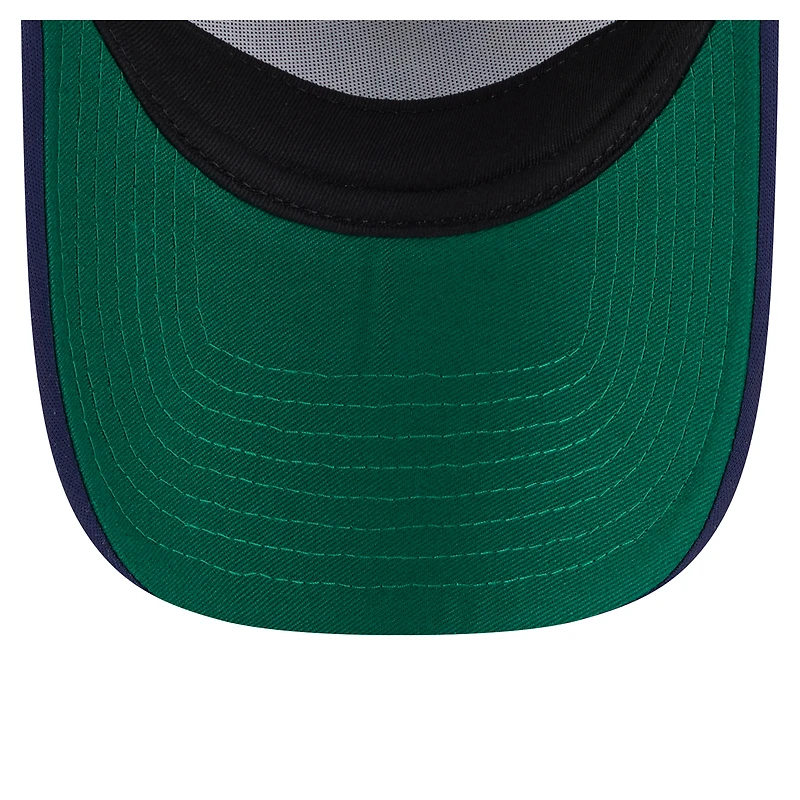 Casquette camionneur ajustable New Era blanche Milwaukee Brewers 9FORTY A-Frame pour homme