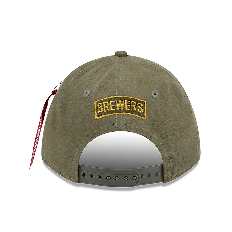 V107988 Brewers MLB Nwe 2025 Alpha A-Frame 9forty HATMENSTR 60692423 #29