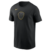 T-shirt Nike noir pour homme avec logo color pop des Milwaukee Brewers