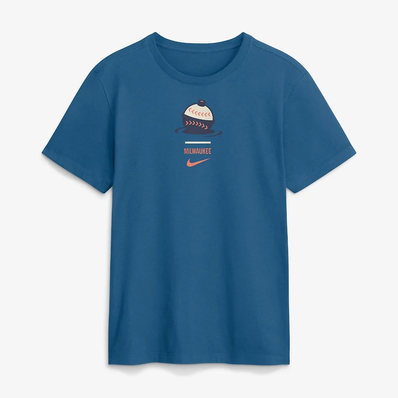 Men's Nike Blue Milwaukee Brewers 2026 City Connect 2-Hit T-Shirt