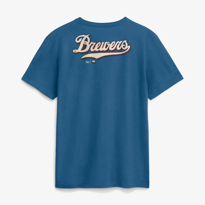 T-shirt Nike bleu Milwaukee Brewers 2026 City Connect 2-Hit pour homme