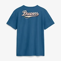 T-shirt Nike bleu Milwaukee Brewers 2026 City Connect 2-Hit pour homme