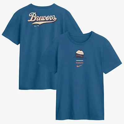 Men's Nike Blue Milwaukee Brewers 2026 City Connect 2-Hit T-Shirt