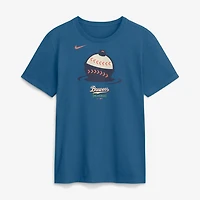 Men's Nike Blue Milwaukee Brewers 2026 City Connect Large Logo T-Shirt