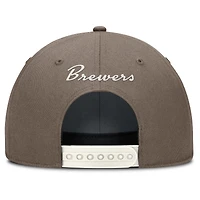 Casquette ajustable Nike Brown Milwaukee Brewers Rise Performance pour homme