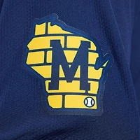 Men's Nike Christian Yelich Navy Milwaukee Brewers Alternate Limited Jersey