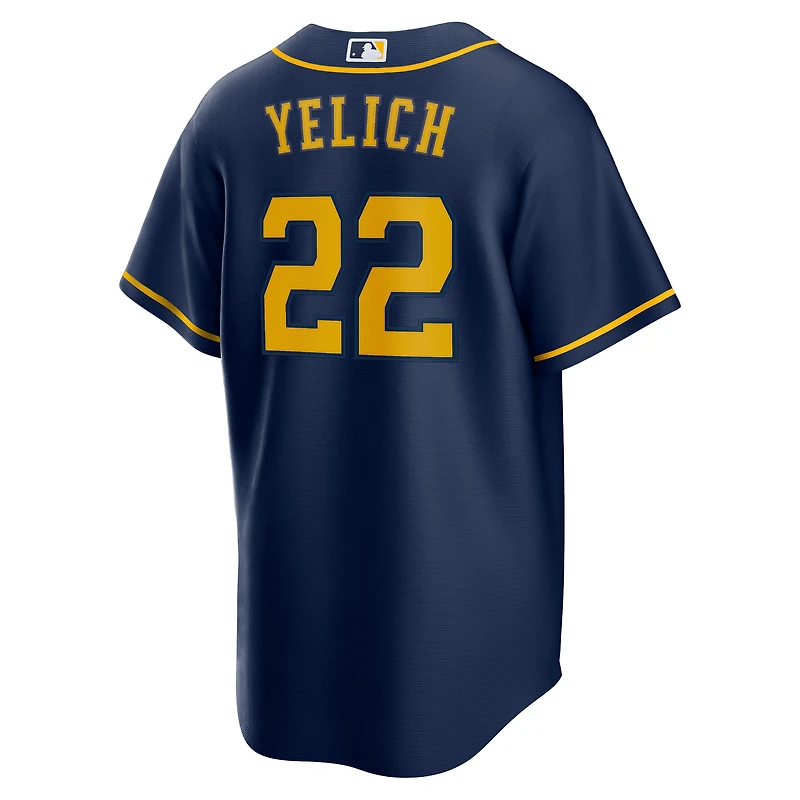 Men's Nike Christian Yelich Navy Milwaukee Brewers Alternate Replica Player - Jersey