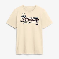 Men's Nike Cream Milwaukee Brewers 2026 City Connect Wordmark T-Shirt