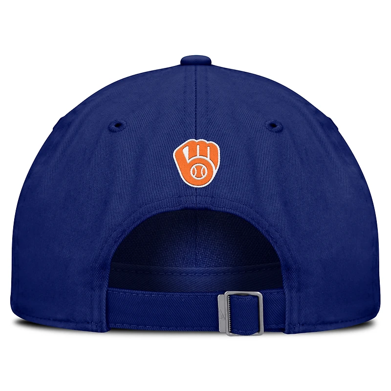 Men's Nike Deep Royal Milwaukee Brewers Club Adjustable Hat