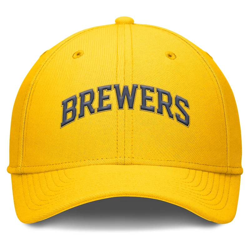 Men's Nike Gold Milwaukee Brewers Rise Performance Flex Hat