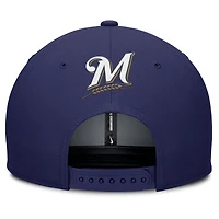 Men's Nike Gray/Navy Milwaukee Brewers Pro Performance Snapback Hat